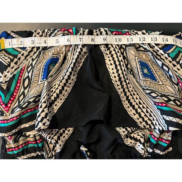 Mossimo Women's strapless maxi dress, waist tie, geometric, polyester, Medium - Picture 5 of 8